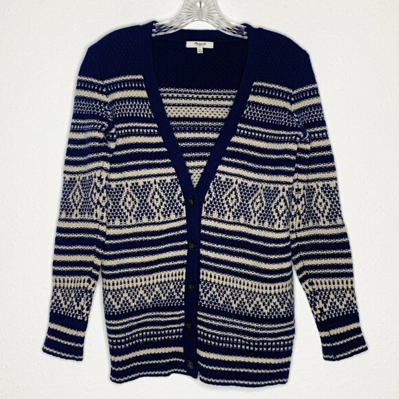 Madewell 100% Merino Wool Button Up Cardigan - Picture 1 of 9